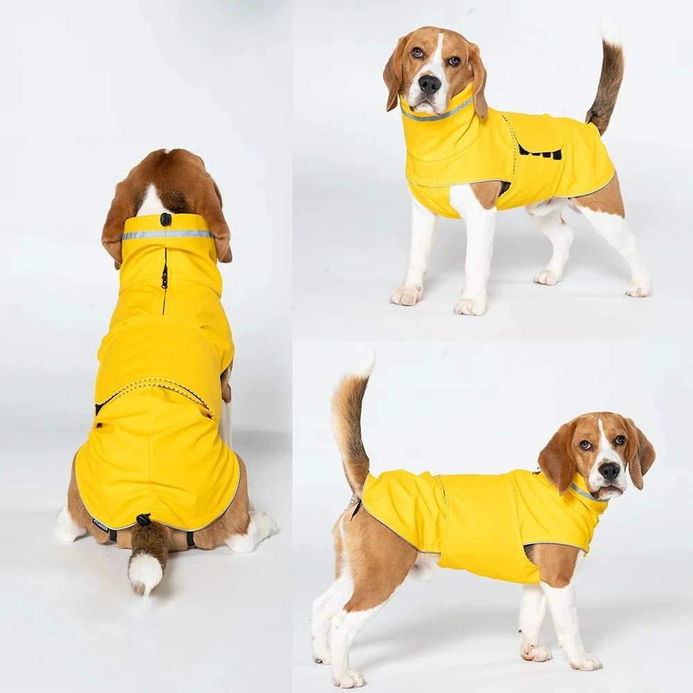 Waterproof Reflective Dog Raincoat for Medium Dogs🌧️ Waterproof Reflective Dog Raincoat for Medium Dogs
Keep your dog dry, comfortable, and visible on rainy walks with this Waterproof Reflective Dog Raincoat designHappy PawsHappy PawsWaterproof Reflective Dog Raincoat