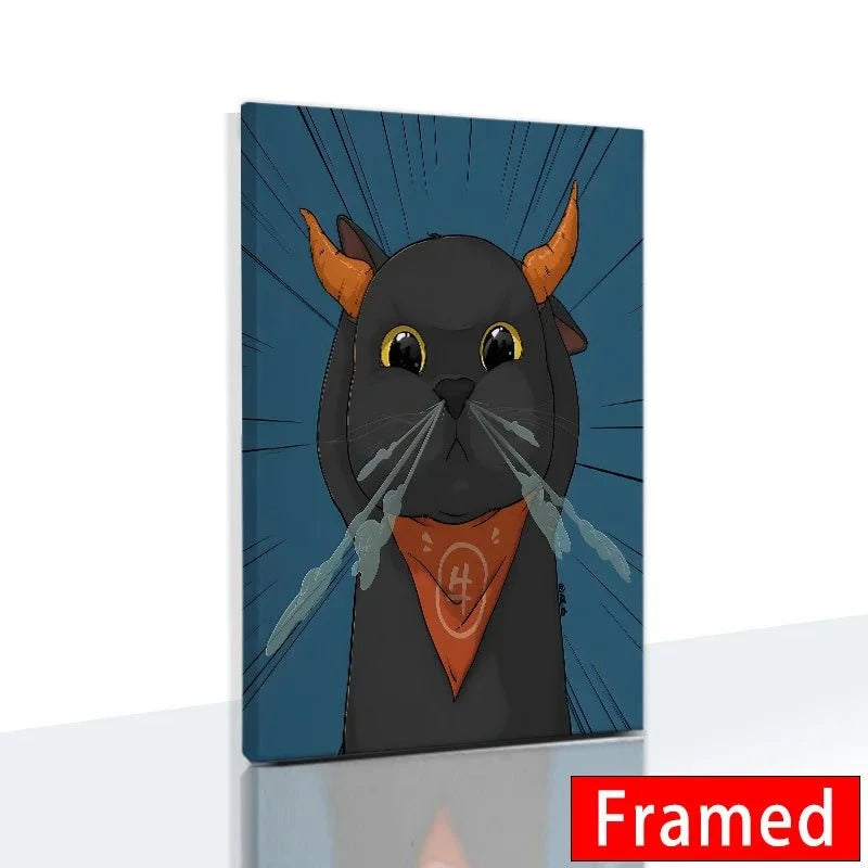 Funny Cute Cat Framed Canvas Wall Art🐾 Quirky Wall Art for Cat Lovers
Bring a playful touch to your space with this Funny Cute Cat Framed Canvas Wall Art! Featuring an adorable cat holding a phone, thiHappy PawsHappy PawsFunny Cute Cat Framed Canvas