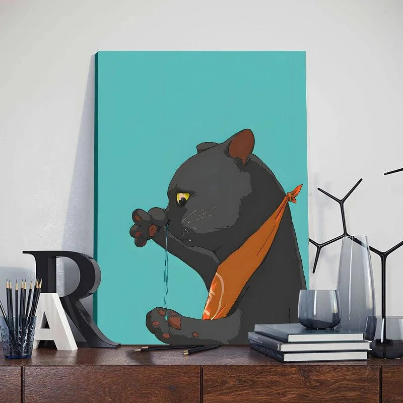 Funny Cute Cat Framed Canvas Wall Art🐾 Quirky Wall Art for Cat Lovers
Bring a playful touch to your space with this Funny Cute Cat Framed Canvas Wall Art! Featuring an adorable cat holding a phone, thiHappy PawsHappy PawsFunny Cute Cat Framed Canvas