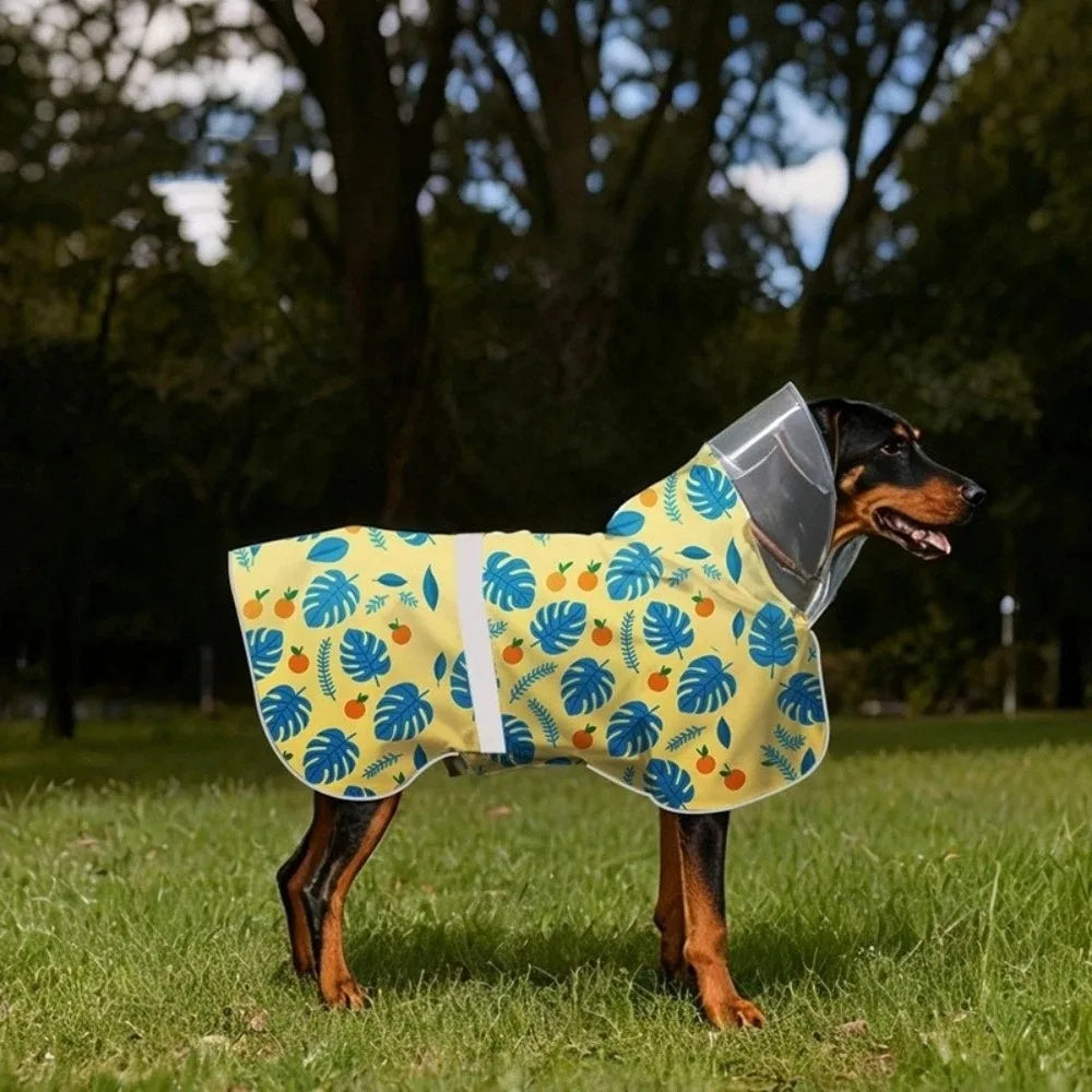 Adjustable Reflective Waterproof Dog Raincoat Jacket