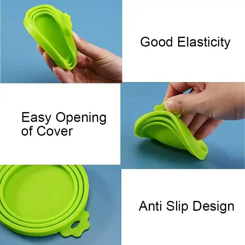 Colorful Reusable Pets Food Can Covers