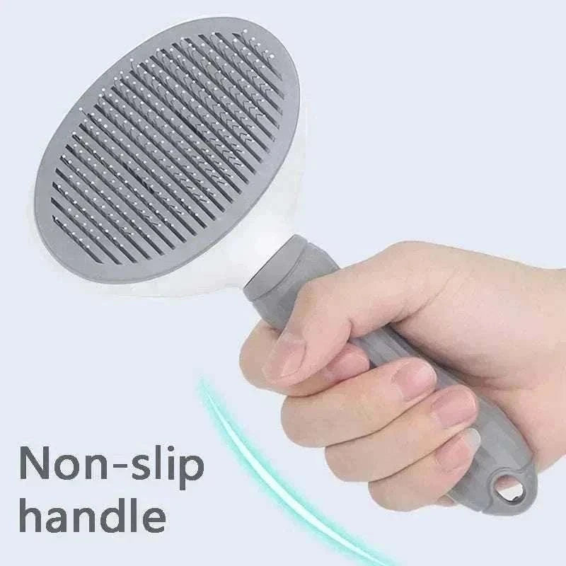 Dog Grooming Brush Massage Comb with Easy Clean FeatureThe Dog Grooming Brush Massage Comb with Easy Clean Feature is designed to gently remove loose hair while eliminating tangles, knots, dander, and trapped dirt. IdealHappy PawsHappy PawsDog Grooming Brush