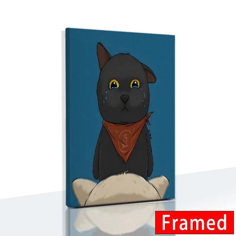 Funny Cute Cat Framed Canvas Wall Art🐾 Quirky Wall Art for Cat Lovers
Bring a playful touch to your space with this Funny Cute Cat Framed Canvas Wall Art! Featuring an adorable cat holding a phone, thiHappy PawsHappy PawsFunny Cute Cat Framed Canvas