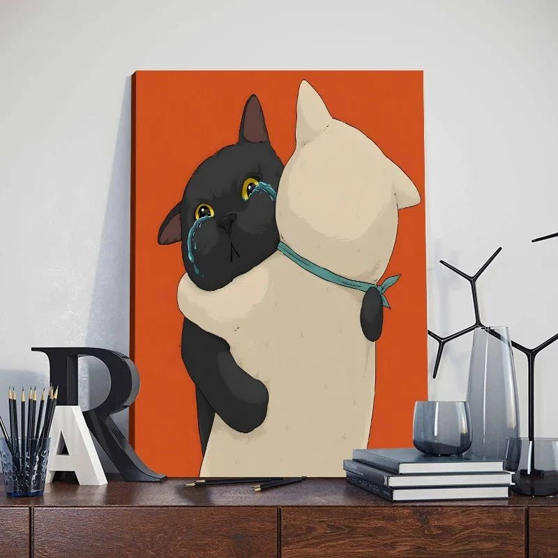 Funny Cute Cat Framed Canvas Wall Art🐾 Quirky Wall Art for Cat Lovers
Bring a playful touch to your space with this Funny Cute Cat Framed Canvas Wall Art! Featuring an adorable cat holding a phone, thiHappy PawsHappy PawsFunny Cute Cat Framed Canvas