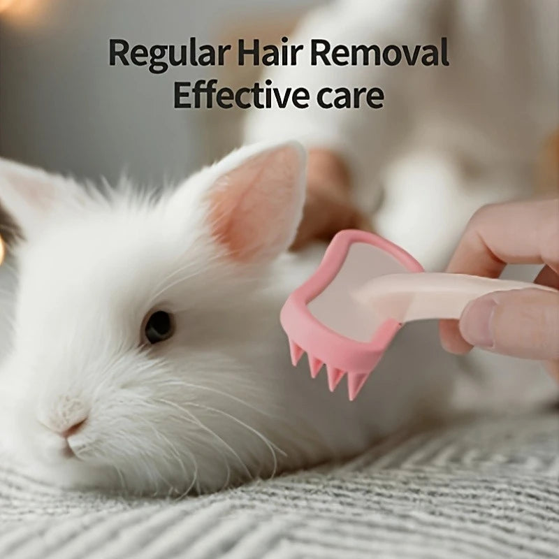 Gentle Pet Grooming Brush for Cats Dogs & Rabbits