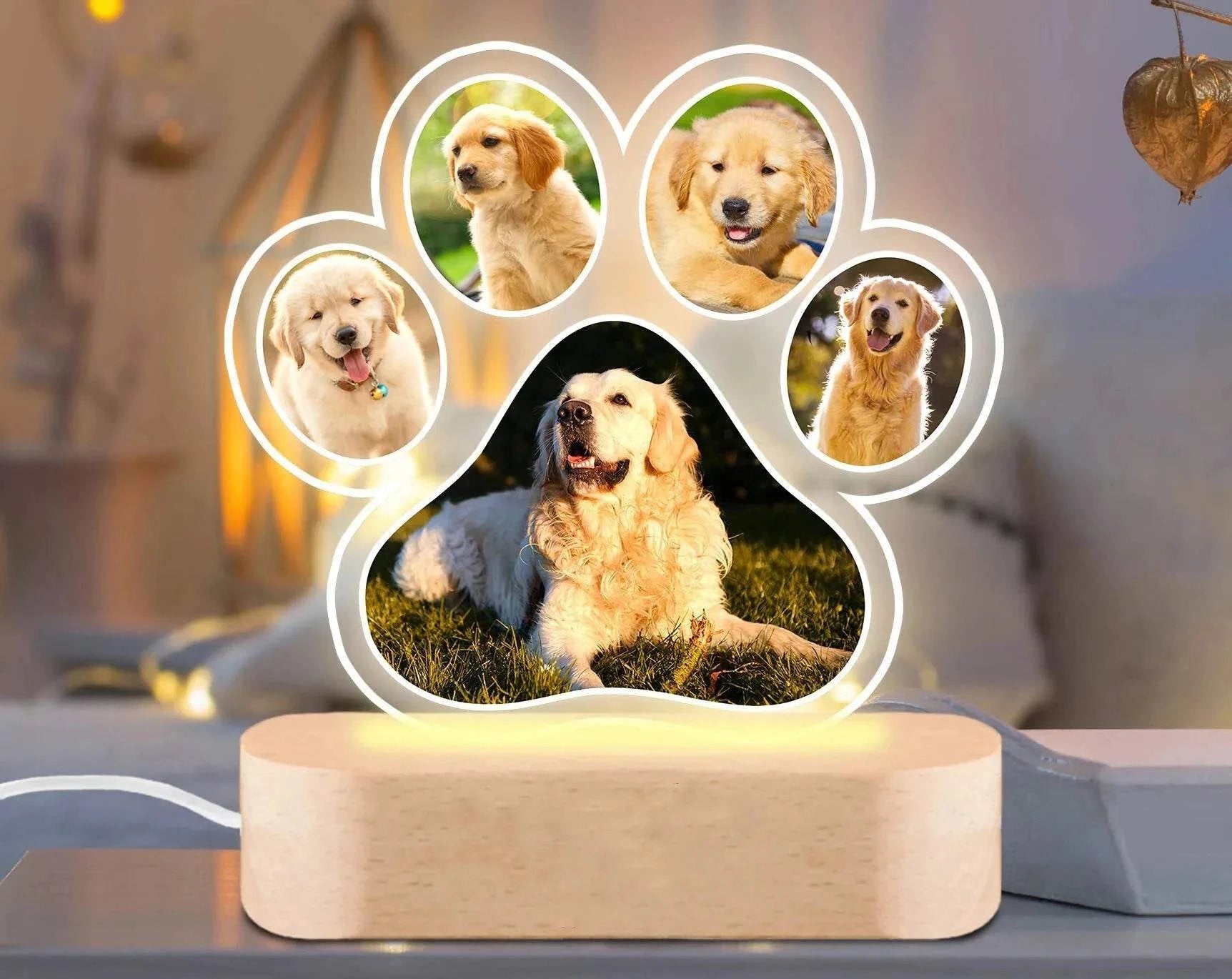 Personalized Dog Paw Photo FramePersonalized Dog Paw Photo Frame
🐾 A Beautiful Way to Cherish Your Best Friend
Your dog isn’t just a pet — they’re family.
Capture your favorite memory with this PeHappy PawsHappy PawsPersonalized Dog Paw Photo Frame