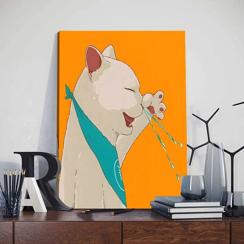 Funny Cute Cat Framed Canvas Wall Art🐾 Quirky Wall Art for Cat Lovers
Bring a playful touch to your space with this Funny Cute Cat Framed Canvas Wall Art! Featuring an adorable cat holding a phone, thiHappy PawsHappy PawsFunny Cute Cat Framed Canvas