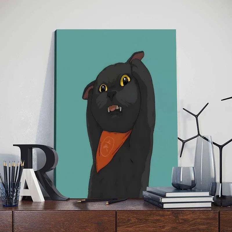 Funny Cute Cat Framed Canvas Wall Art🐾 Quirky Wall Art for Cat Lovers
Bring a playful touch to your space with this Funny Cute Cat Framed Canvas Wall Art! Featuring an adorable cat holding a phone, thiHappy PawsHappy PawsFunny Cute Cat Framed Canvas