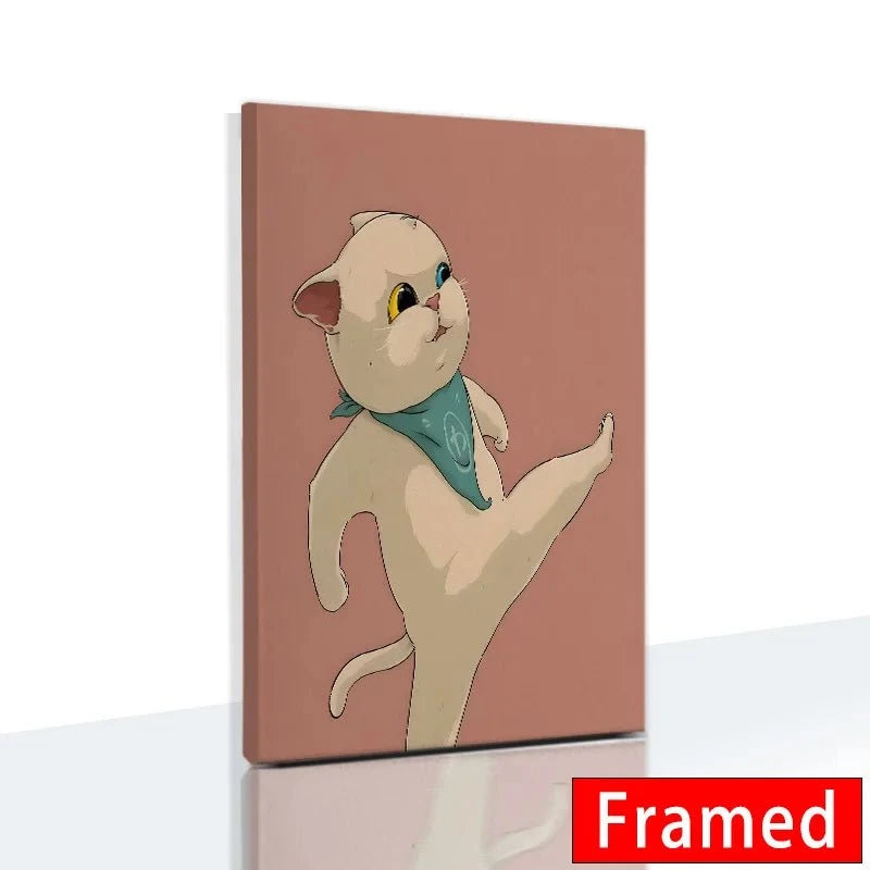 Funny Cute Cat Framed Canvas Wall Art🐾 Quirky Wall Art for Cat Lovers
Bring a playful touch to your space with this Funny Cute Cat Framed Canvas Wall Art! Featuring an adorable cat holding a phone, thiHappy PawsHappy PawsFunny Cute Cat Framed Canvas