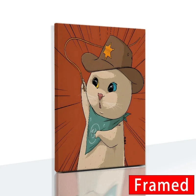 Funny Cute Cat Framed Canvas Wall Art🐾 Quirky Wall Art for Cat Lovers
Bring a playful touch to your space with this Funny Cute Cat Framed Canvas Wall Art! Featuring an adorable cat holding a phone, thiHappy PawsHappy PawsFunny Cute Cat Framed Canvas