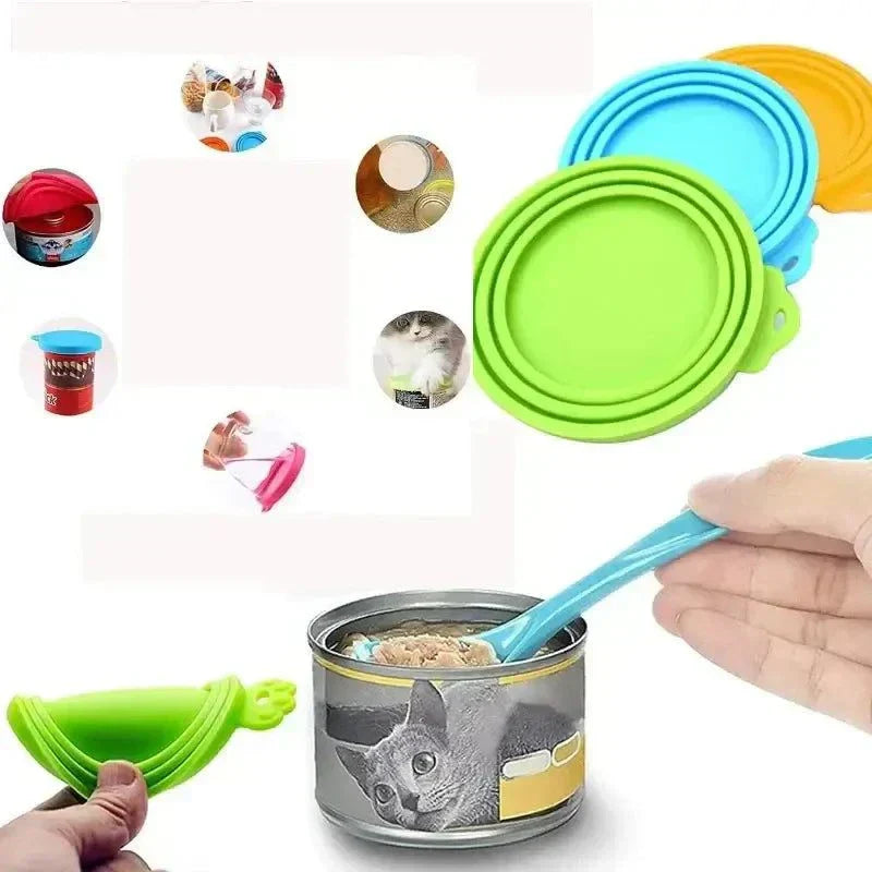 Colorful Reusable Pets Food Can Covers