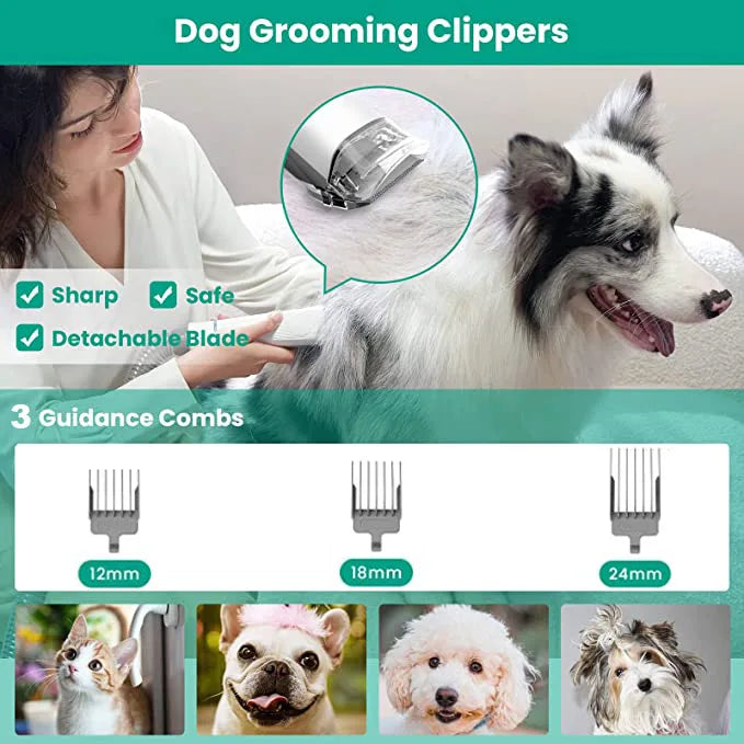 Professional Pet Grooming Kit with Clippers & 7 Tools