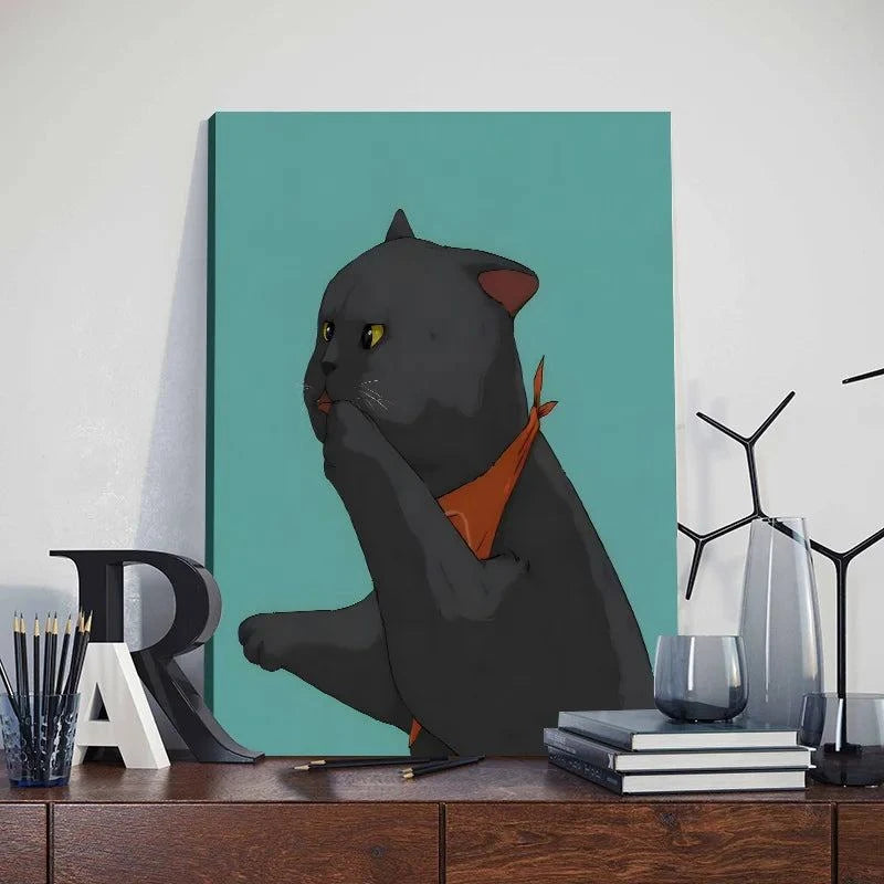 Funny Cute Cat Framed Canvas Wall Art🐾 Quirky Wall Art for Cat Lovers
Bring a playful touch to your space with this Funny Cute Cat Framed Canvas Wall Art! Featuring an adorable cat holding a phone, thiHappy PawsHappy PawsFunny Cute Cat Framed Canvas