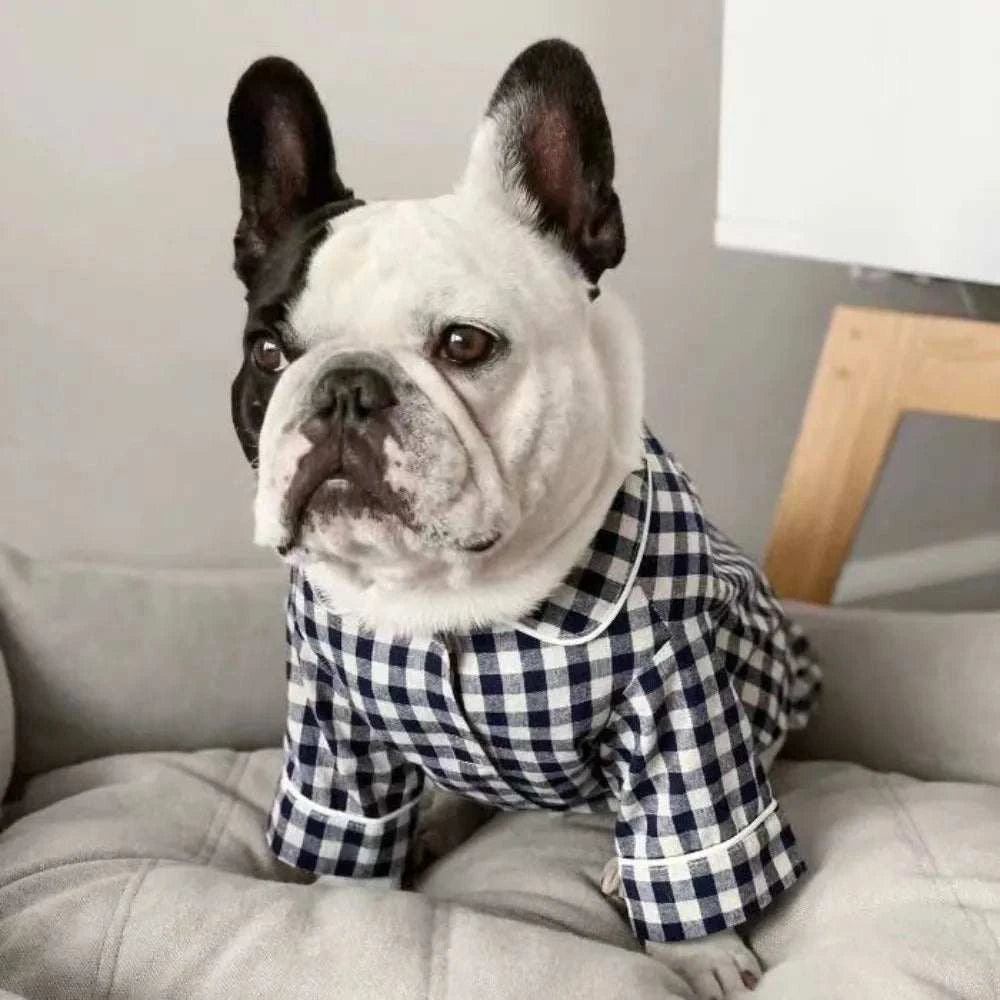 Pet Decoration Comfortable Ins Plaid Shirts