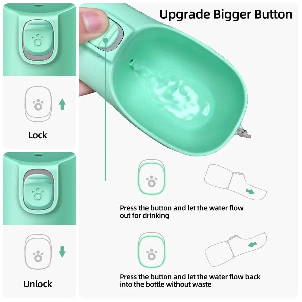 Portable Dog Water Bottle Leakproof Travel Bowl💧 Portable Dog Water Bottle – Leakproof Travel Bowl
Keep your pet hydrated wherever you go with this Portable Dog Water Bottle, designed for walks, hikes, road tripHappy PawsHappy PawsPortable Dog Water Bottle