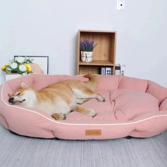 Waterproof Dog Bed with a large dog resting on sofa design