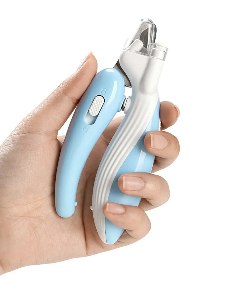 LED Pet Nail Clippers & Grinder - Safe Grooming Tool for Dogs & Cats