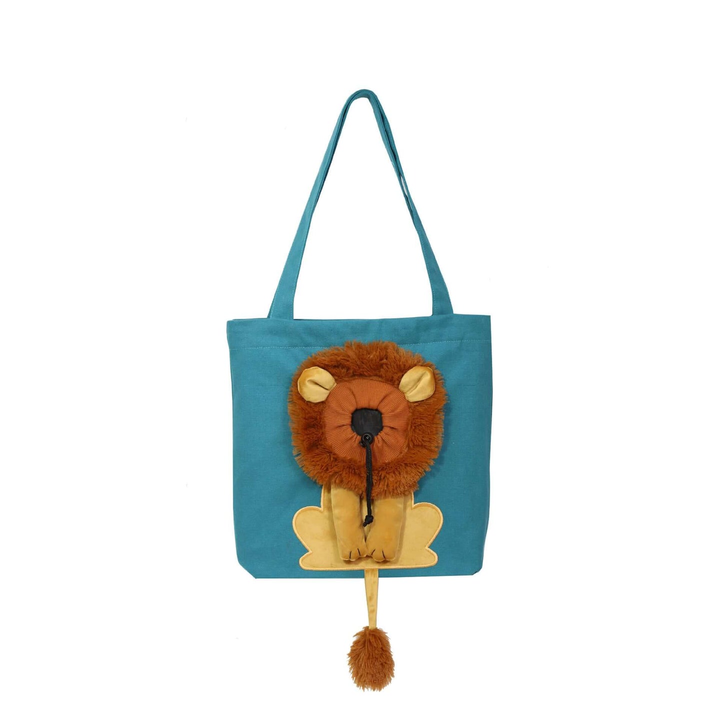 Lion Design Pet Carrier Bag - Breathable Travel Sling