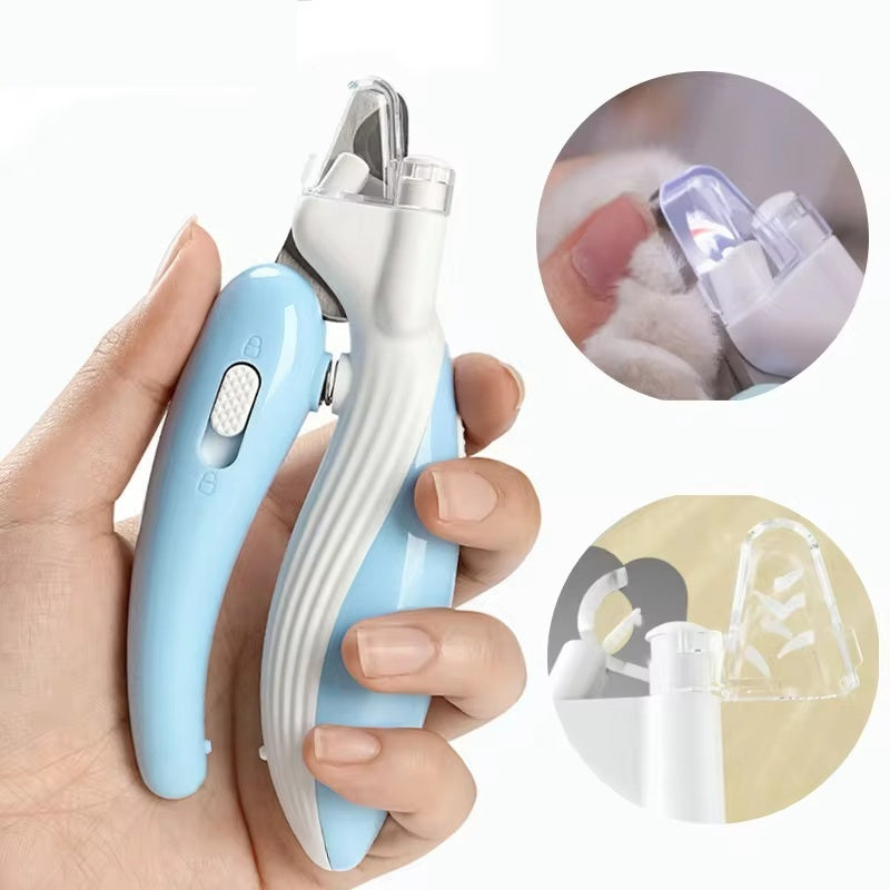 LED Pet Nail Clippers & Grinder - Safe Grooming Tool for Dogs & Cats