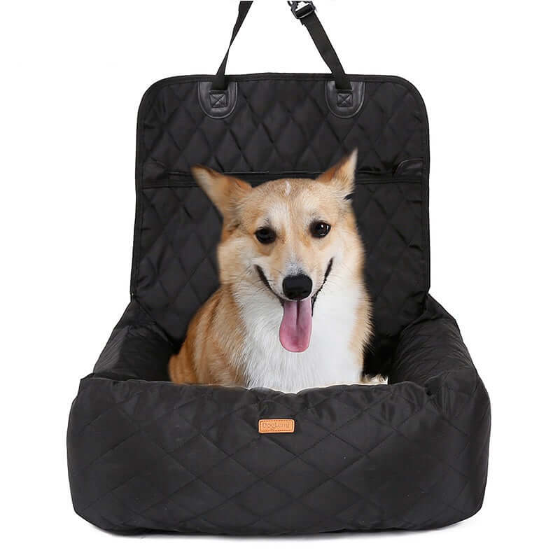  2-in-1 Foldable Dog Car Seat Bed - Waterproof Travel Mattress